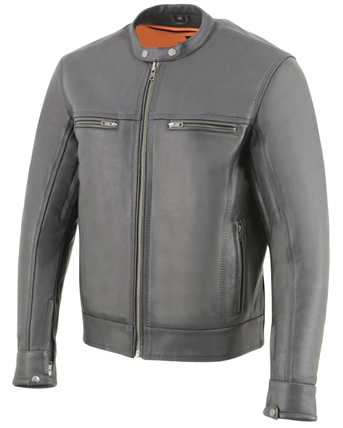 Milwaukee Leather Men's Men'S Cool-Tec Scooter Style Motorcycle Jacket - Mlm1551