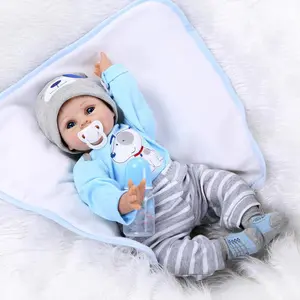 55cm/22 inch cute newborn baby doll, soft and cute realistic newborn toy, the perfect birthday/Christmas gift for children