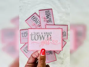 Just A Small Town Girl Embroidered Patch