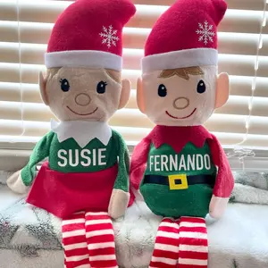 Personalized Christmas Elf/Elves | Chirstams | Decoration | Kids Stocking Stuffer, Stuffed Bear, Christmas 2023, Christmas Gift, Cute Gifts, Plush