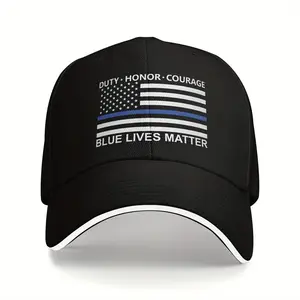 Adult Blue Lives Matter Police Flag Baseball
