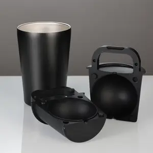 Transparent Ice Ball Mold, Ice Ball Trays, 2.5 Inch Slow Melting Sphere Ice Maker, Whiskey Ice Cube Mould (stainless Steel + Food Grade Silicone)