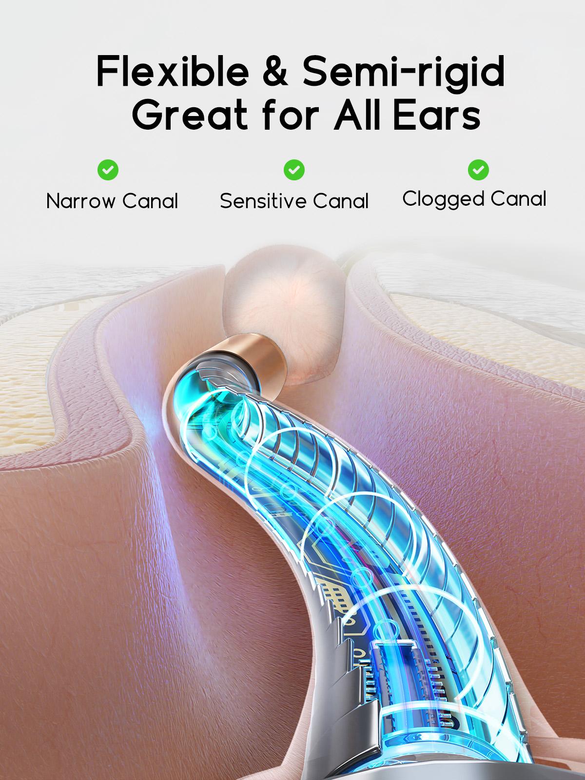 BEBIRD Flexible Ear Wax Removal Tool Camera, Wireless Smart Visual Ear Cleaning Kit with 13-Piece Tips, HD Camera Ear Otoscope with Tweezers, Earsight Plus B31R Earwax Cleaner for Wet and Dry Ear