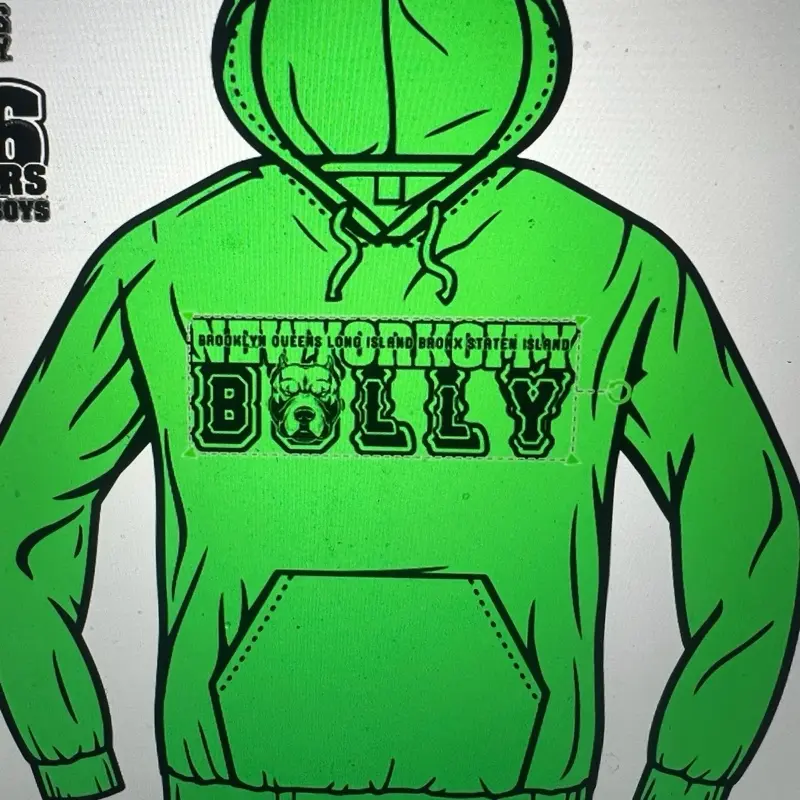 Menswear Men's Urban Graphic Hoodie - Long Sleeve Street Pullover Sweatshirt Top, Bold SBNYC Bully Boroughs Print, Layered Sleeve, Casual Style for Urban Fashion Fans, 3XL, Standard Sizes, Fans Of Urban Fashion