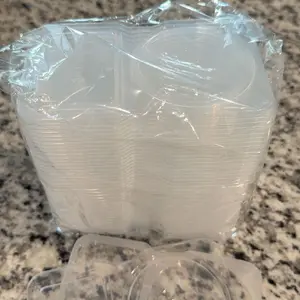 Reusable Double-Compartment Snack Storage Container with Lid, Reusable Snack Containers, Portable Snack Box for On-the-Go Meals and Camping, Kitchen Organizer