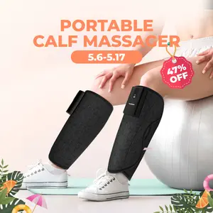 CINCOM Wireless Portable Leg Massager with Calf Airbags, Customizable Modes, Adjustable Intensity Levels - Portable Muscle Massagers, Self Care Products, Gifts for Women, Women Gifts for Relaxation [SummerVibes]
