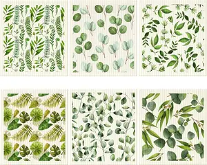 6 count Swedish Dishcloth for Kitchen  Paper Towels Swedish Sponge Absorbent Dish Towel Fast Drying Washable Cleaning Cloths No Odor Wipes Decorative Hand  Towel for Kitchen