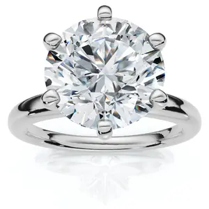 Platinum 1 - 5 carat Round Certified Diamond Engagement Ring Lab Grown