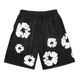 Denim Tears New Kapok Foam Collection: Printed Athletic Pullover Hoodie & Casual Shorts / Beach Shorts | Unisex Plus-Size Euro-US Trendy Hoodie, Comfortable & Versatile | Couple Outfit