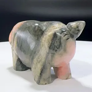 Sun stone pig carving