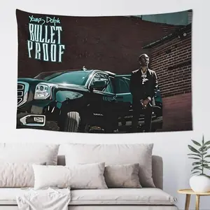 Young Music And Dolph Tapestry Aesthetic Vintage Wall Hanging Tapestries Print Home Decor Tapestry