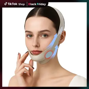 【Black Friday】Labhairs Graphene V-Line Chin Strap for Face Slimming – Double Chin Reducer & Jawline Lifting Mask – Reusable V-Shaped Face Band, Lilac