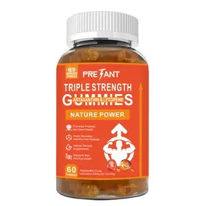 PRETANT-Astaxanthin&Lycopene -Clinical Strength Carotenoids Skin Supplement w. 100% Natural Astaxanthin from MicroAlgae - Best Astaxanthin Supplements for Skin Health & Pigmentation Healthcare Fitness