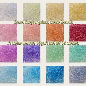 300pcs Beads Set, 16 Colors, Bohemian Stackable Bead, DIY Jewelry Making Supplies, Perfect for Bracelets & Necklaces, Enhance Your Craft Projects