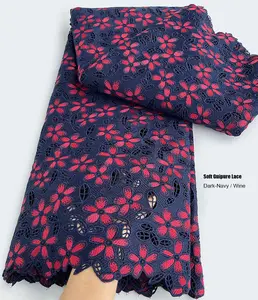 High-quality 5 Yards Of African Fabric Guipure Cotton Lace. 