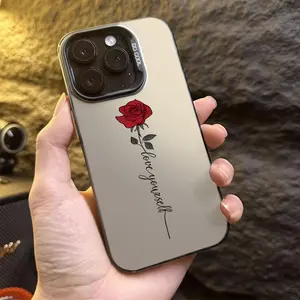 A Phone Case Featuring a Red Rose Design for iPhone 16/iPhone 16 Pro/iPhone 16 Plus/iPhone 16 Pro Max/iPhone 15/15 Plus/15 Pro/15 Pro Max, iPhone 14/14 Plus/14 Pro/14 Pro Max, iPhone 13/13 Pro/13 Pro Max, iPhone 12/12 Pro/12 Pro Max, iPhone 11/11/11 Pro M
