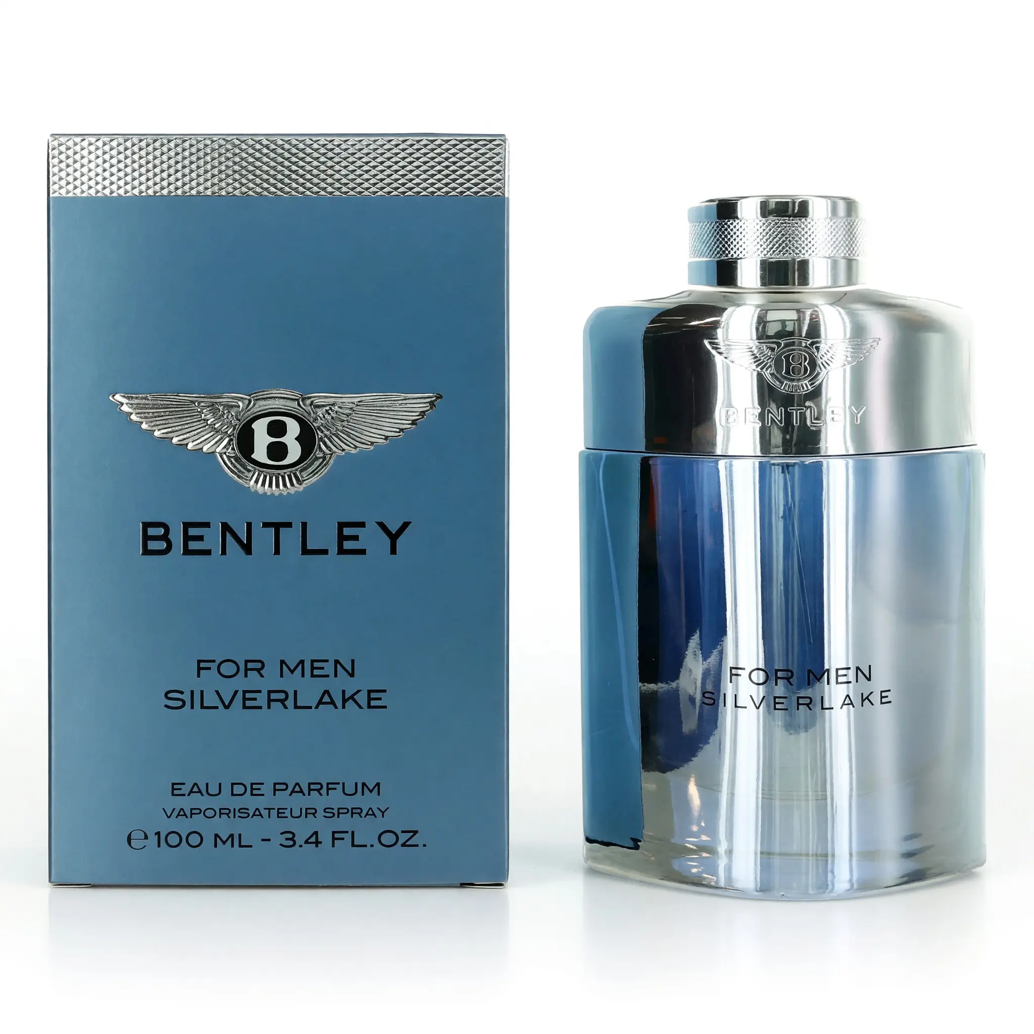 Bentley Silverlake Men's Eau de Parfum Spray, Spicy Fragrance with Lavender Musk, Amber and Violet Leaves - 3.4 oz, Signature Scent