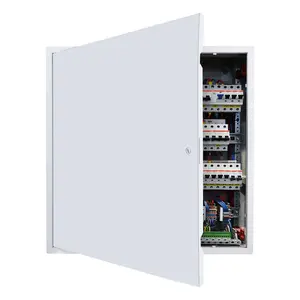 Summervibes VEVOR Access Panel for Drywall Ceiling, 24x 24 Inch Plumbing Access Panels, Reinforced Access Door, Heavy-Duty Steel Wall Hole Cover, Easy Install Removable Hinged Panel for Wiring Cables, Silver