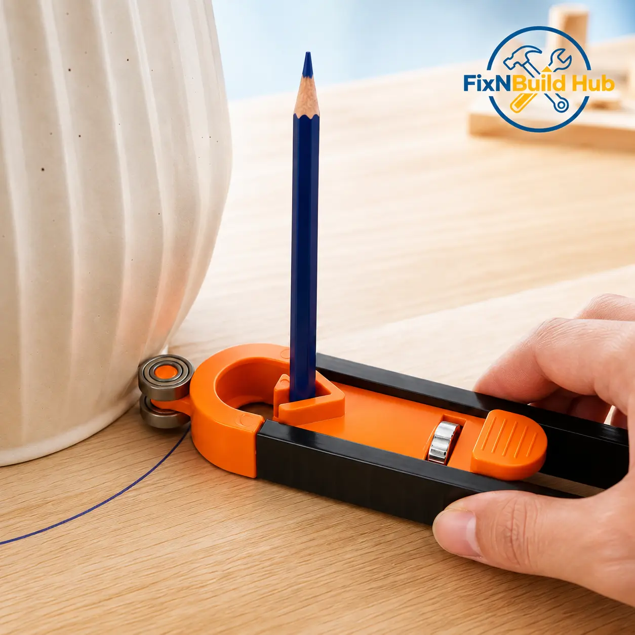 Precision Lockable Adjustable Contour Gauge with Lock - Professional Wood Scribing Tool for Flooring, Pipe Work & Woodworking, Portable Home Improvement Essential for Precision Measurements