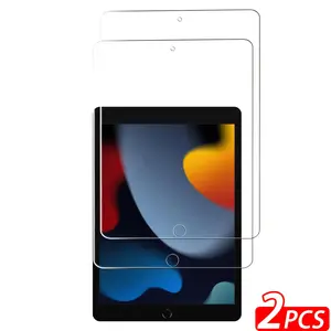 2-Pack iPad 7/8/9th Gen (2021) Tablet Screen Protector, 10.2-Inch HD Tempered Glass, Scratch-Resistant, Compatible with iPad 8th Gen (2019), High Hardness, Protection