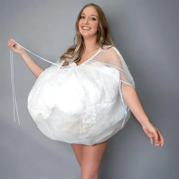 Bridal Buddy Wedding Gown Underskirt – As Seen on Shark Tank Super Comfortable Elastic Waist