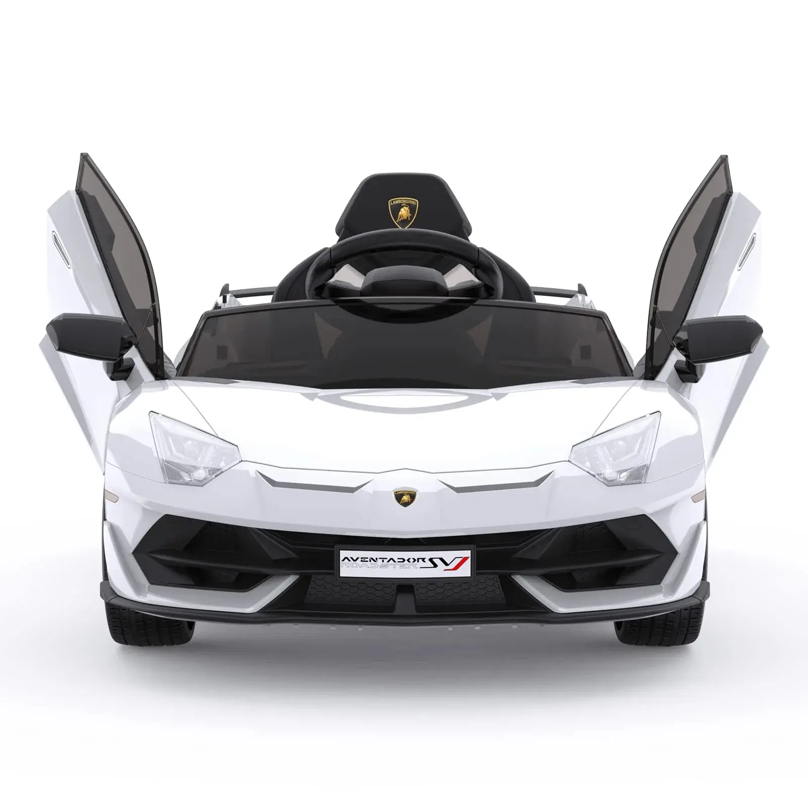 【Garvee】【GARVEE】Licensed 12V Lamborghini Kids Ride-On Car with Remote Control, LED Lights & Sound System, Electric Toy Car with Hydraulic Doors, 2.4G Bluetooth, MP3 Player, Gift for Boys Girls Ages 3-8 Fun