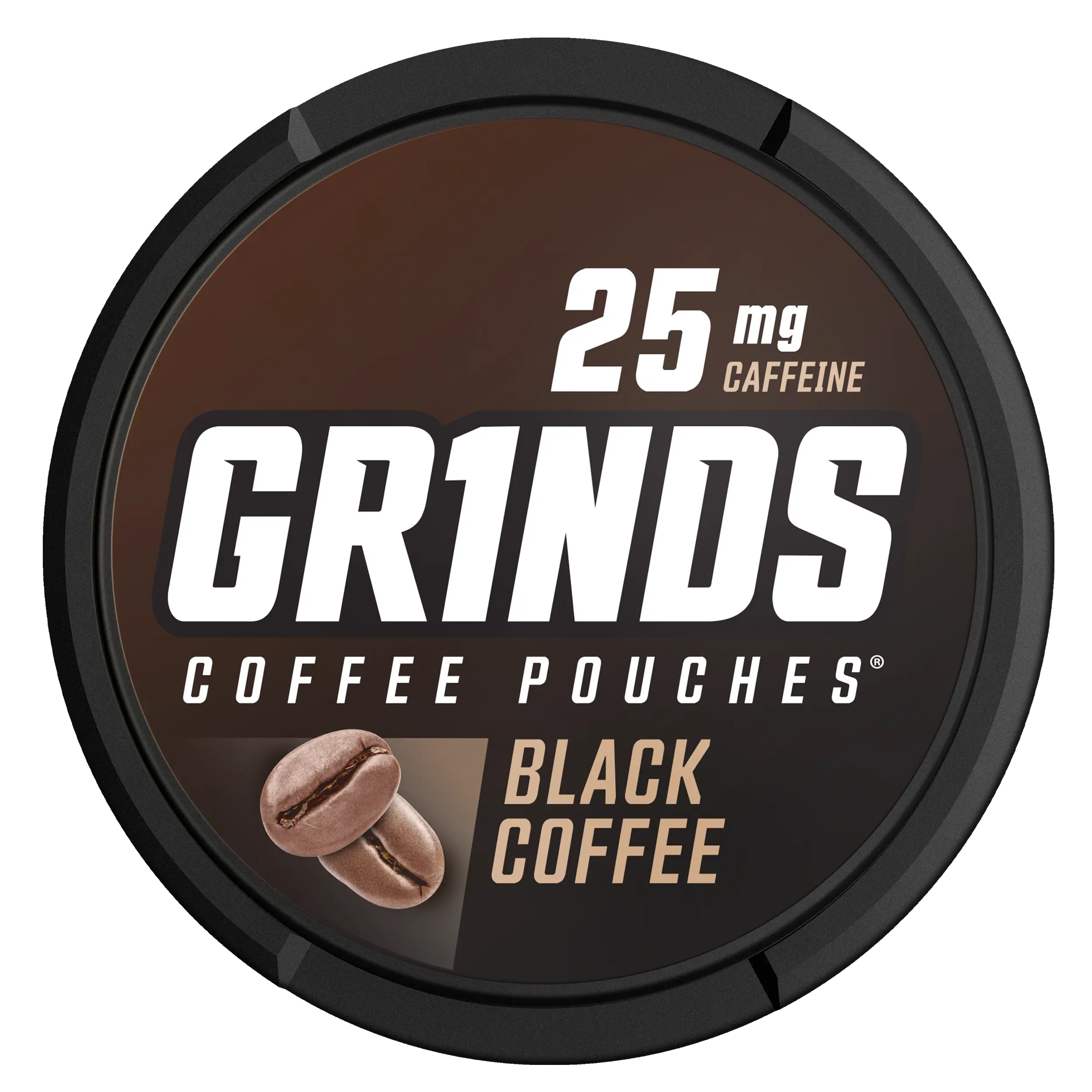 Grinds Black Coffee Pouches | Sugar-Free No Crash | Bold Coffee Energy | Clean Caffeine Boost | Coffee Alternative | Caffeine Pouches