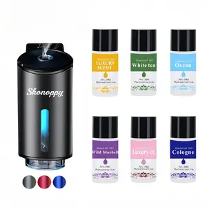 Smart Air Freshener Diffuser - 6*10ML Natural Perfume Essential Oils, Rechargeable Car Aroma Diffuser,Car Accessories Gifts