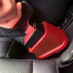 Car seat belt buckle soft silicone bracket seat belt slot fastener Car Seat Attachment Travel