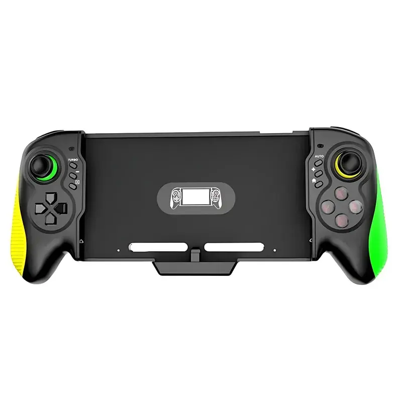 STK-7037 Wired Video Game Controller for Nintendo Switch/Switch OLED, Ergonomic Manual Console Accessory with 6-Axis Gyro, Dual Vibration Motors, Turbo Mode, Stable Connection for Long Play Sessions (Blue Red)