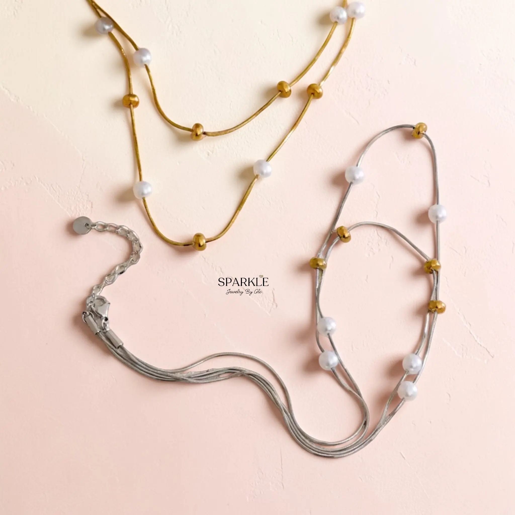 Eclipse Pearl Layers Necklace