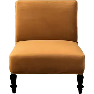 Armless Chair Slipcover Removable Armless Chairs Covers Washable Armless Slipper Chair Slipcover Printed Armless Chair Furniture Protector Covers for Living Dining Room Hotel