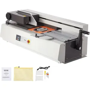 VEVOR Thermal Binding Machine, 400 Sheets Capacity Hot Glue Binding Machine, Thermal Book Binder 40mm Binding Thickness A3(Short Edge)/A4/A5 Document