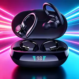 ANKRIYUL  Earhook Wireless Earbuds  Bluetooth Ear Hook  Earphone Anti drop ear hook design For Walk Fitness Hiking Call phone  Play Game