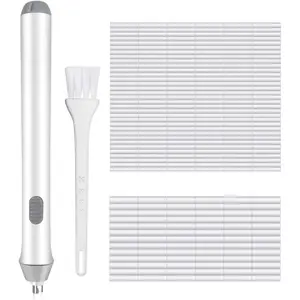 Electric Eraser, Electric Erasers for Artists with 140 Refills,  Operated Eraser, Electric Eraser Kit for Drawing, Art, Painting, Sketching, Drafting Pencils, Detailer Tool for Crafting-White