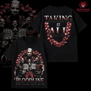WWE The Bloodline Taking It All Vintage Wrestling T Shirt Hoodie, Roman Reigns Dynasty Wrestling T Shirt Hoodie, Head of the Table Dominance Theme Shirt, Oversized Heavyweight Gym Pump Cover Streetwear, Unisex Wrestling Fan Gift for Him Gift for Girl