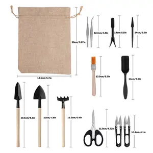 Succulent Plants Tools Mini Garden Hand Tools Transplanting Outdoor Bonsai Gardening Tools Set Succulent Miniature Planting