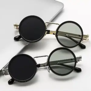 9-Speed Adjustable ND Dimming Sunglasses for Men Women - UV400 Polarized Fishing Sunglasses, Retro Round Variable Light Filter Eyewear for Driving Hiking Travel fishing stuff k5 e bike bike fenders pushy bike bike spools