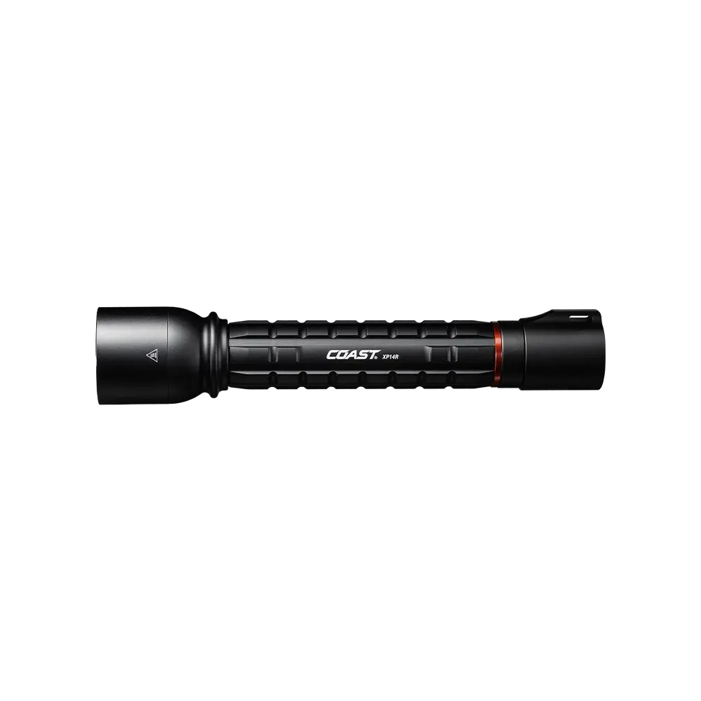 COAST XP14R 4500 Lumen USB-C Rechargeable LED Flashlight with Slide Focus and Pure Beam Focusing Optic, 5 Light Modes