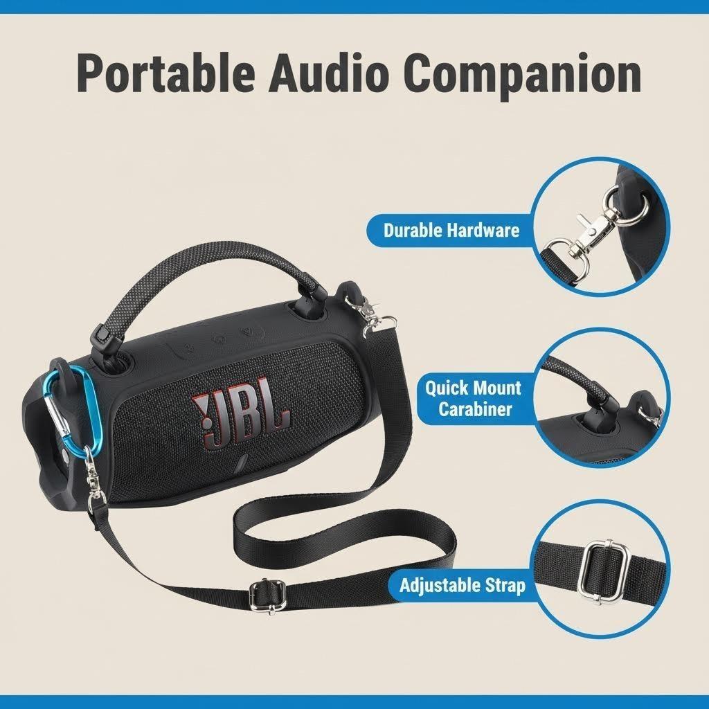 Baval Silicone Case Compatible with JBL Charge 6 Portable Bluetooth Speaker