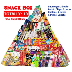 Asian Snack 10  Full-size Box with 10 Items Including Casual Snacks Drama