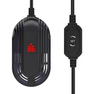 Small Aquarium Heater, Submersible Betta Fish Tank Heater with Adjustable Temperature External Controller, Turtle Heater with LED Display for up to 2.5- 25 Gallon Tanks