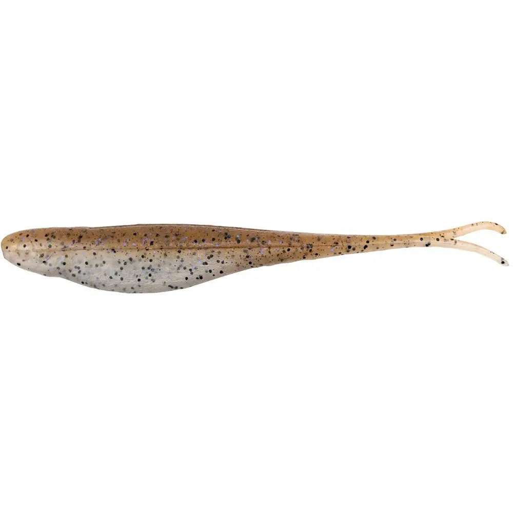 5-Pack 5 in Split-Tail Shad Scented Soft Plastic Jerkbait, Salt-Impregnated Artificial Fishing Lure with Weedless Hook Slot