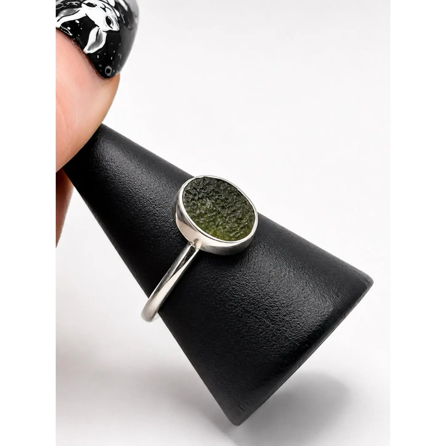 Moldavite ring size 7