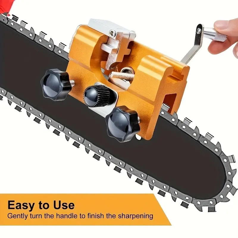 Portable Precision Chainsaw Sharpener Kit, Quick Chain Saw Sharpening Tool, Hand Crank Chain Grinder, Electric Chainsaw File, Fits Various Chainsaws