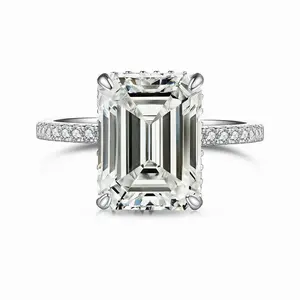 A556 Elma Synthetic Moissanite Fashion Engagement Ring, Artificial Gemstone Jewelry Accessory, Engagement Rings