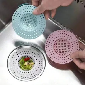 1pc/5pcs Household Kitchen Sink Filter Drain Net, Sink Filter Net, Kitchen Residue Anti-Clogging Filter Bathroom Floor Drain,Plastic Hard Material