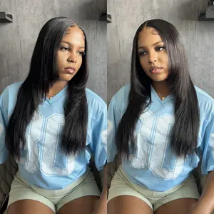 [200% Density] BANGJAZZ Yaki Straight Layered Cut 7x5 Reay to Wear Glueless Wig Human Hair Pre Cut Lace Pre Plucked For Women #FallFreshness Outdoorfun