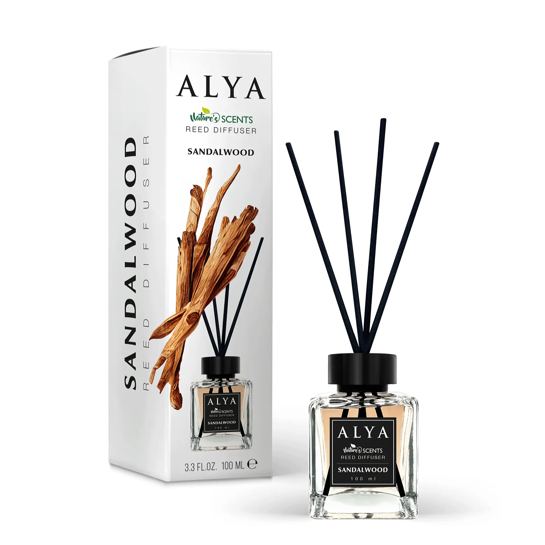 Alya Nature's Scents Reed Diffuser "Sandalwood"