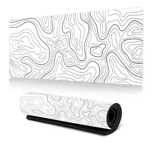 Cool Large Mouse Pad with Line Texture Pattern, Perfect for Gaming Room Decoration, Thick Stitched Edges, 1 Count, Gaming Mouse Pads, Gaming Accessory, Made for Gaming, Mousepad